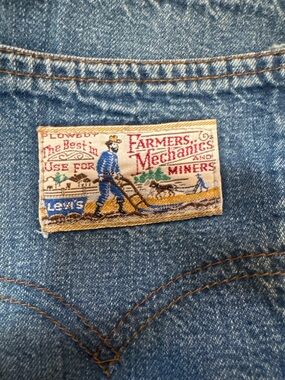 Vintage 80s 90s Levi’s Plowboy Patch Jeans High Rise Flare Bootcut 25